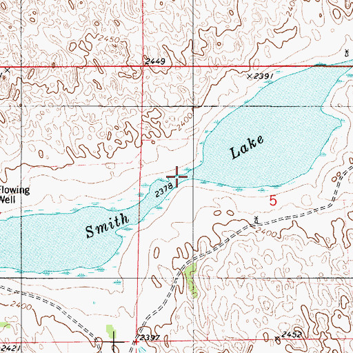 Topographic Map of Smith Lake, NE