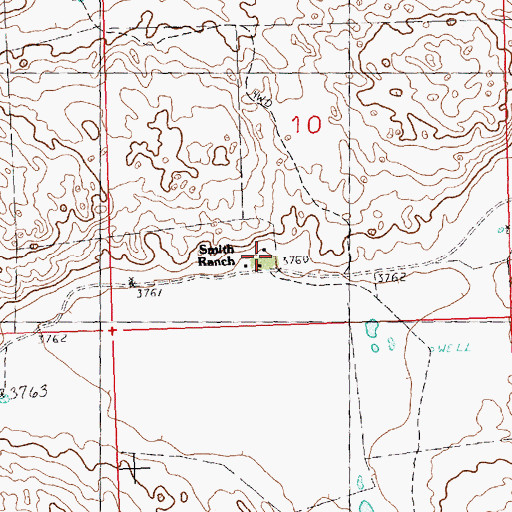 Topographic Map of Smith Ranch, NE
