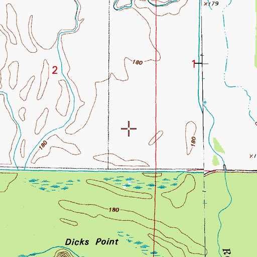 Topographic Map of Big Gum Pond (historical), AR