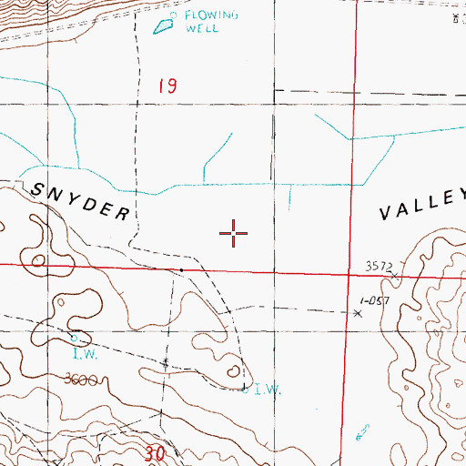 Topographic Map of Snyder Valley, NE