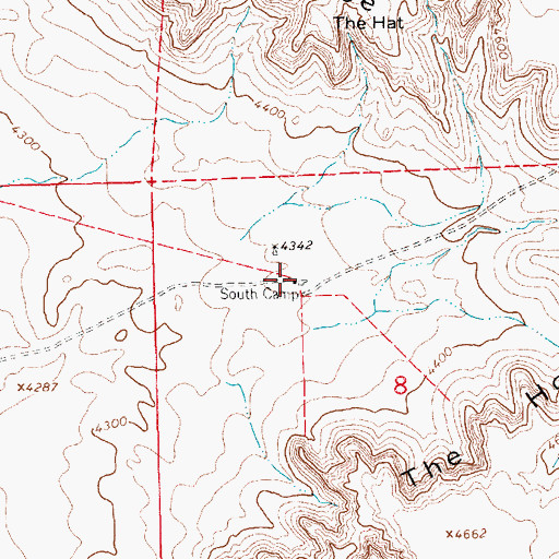 Topographic Map of South Camp, NE