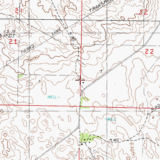 Topographic Map of South Elsmere School, NE