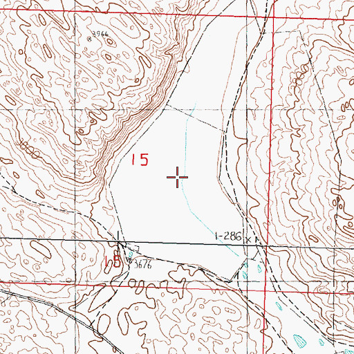 Topographic Map of Split Lake, NE