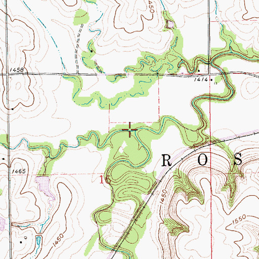 Topographic Map of Spring Branch, NE