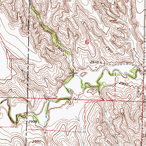 Topographic Map of Spring Branch, NE