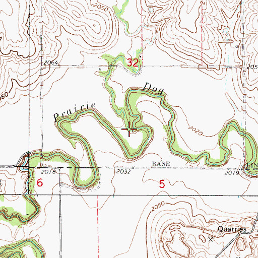 Topographic Map of Spring Brook, NE