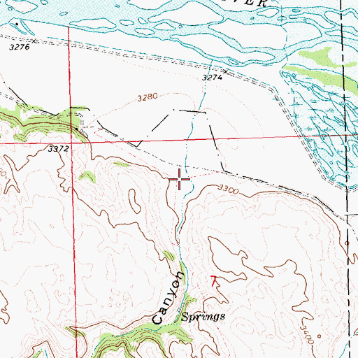 Topographic Map of Spring Canyon, NE