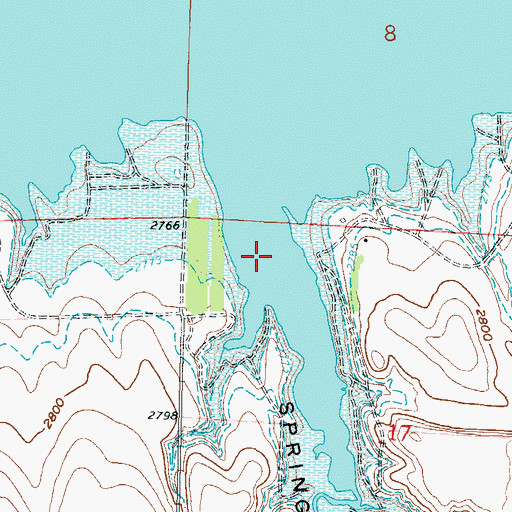 Topographic Map of Spring Canyon, NE