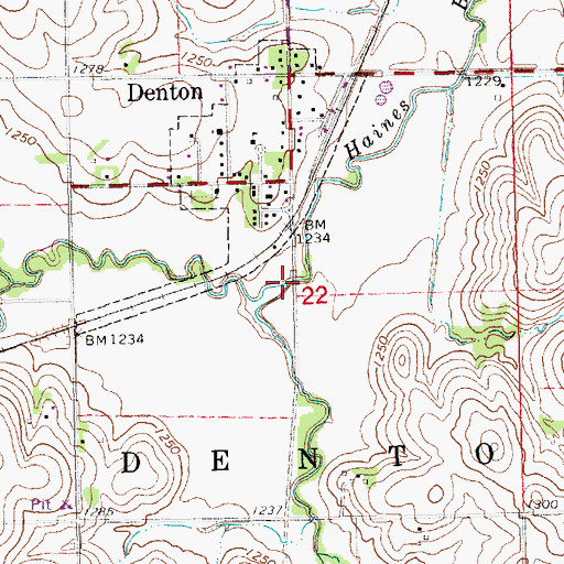 Topographic Map of Spring Creek, NE