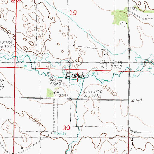 Topographic Map of Spring Creek, NE