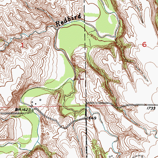 Topographic Map of Spring Creek, NE