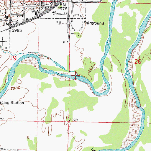 Topographic Map of Spring Creek, NE