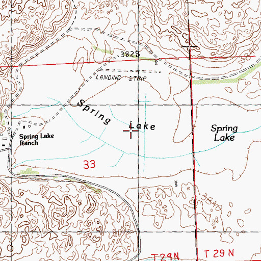 Topographic Map of Spring Lake, NE