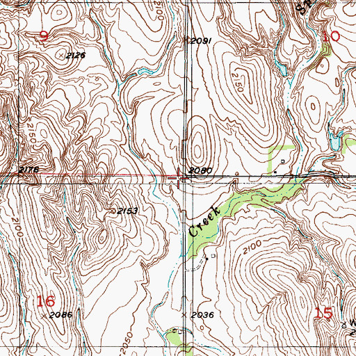 Topographic Map of Spring View School, NE