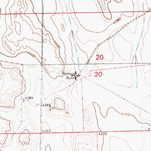 Topographic Map of Springer Ranch, NE