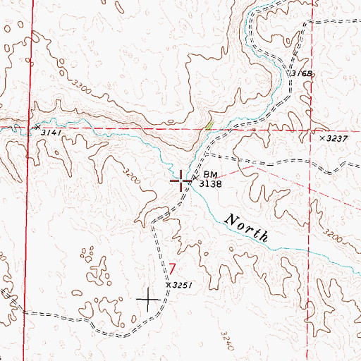 Topographic Map of Squaw Creek, NE