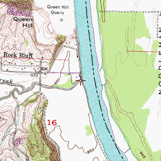 Topographic Map of Mud Creek, NE
