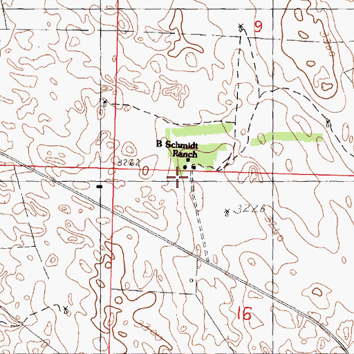 Topographic Map of Stack Ranch, NE