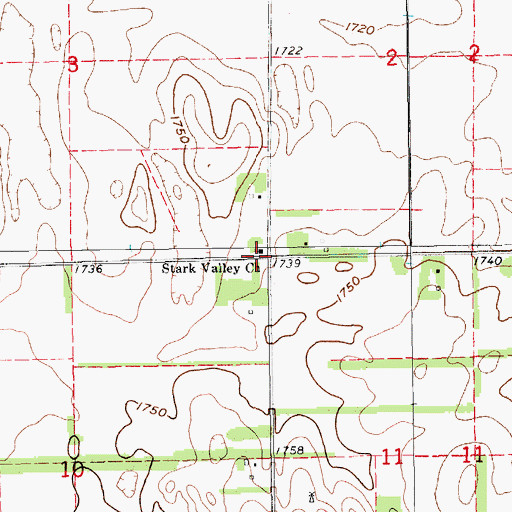 Topographic Map of Stark Valley Church, NE