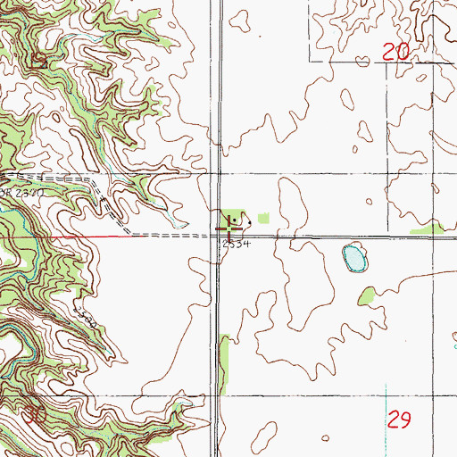 Topographic Map of Sterns Ranch, NE