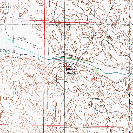 Topographic Map of Stichka Ranch, NE