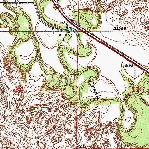 Topographic Map of Stoddard Creek, NE