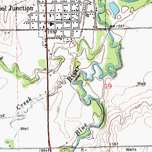 Topographic Map of Stone Creek, NE