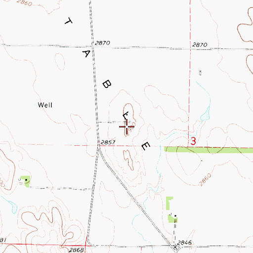 Topographic Map of Stop Table, NE