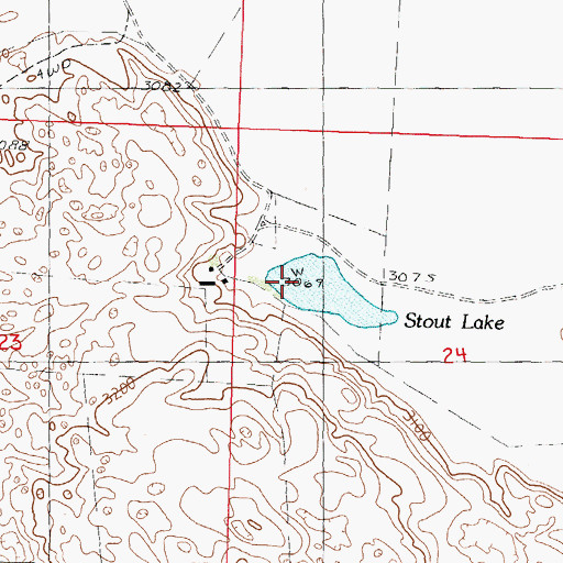 Topographic Map of Stout Lake, NE