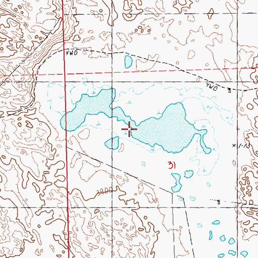 Topographic Map of Strong Lake, NE