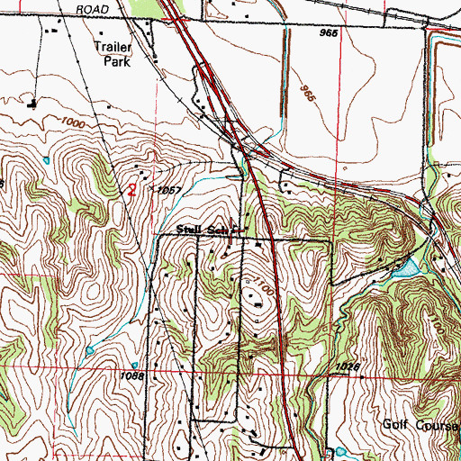 Topographic Map of Stull School, NE