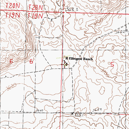Topographic Map of R Ellingrod Ranch, NE