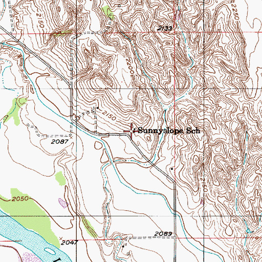 Topographic Map of Sunnyslope School, NE