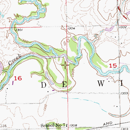 Topographic Map of Swan Creek, NE