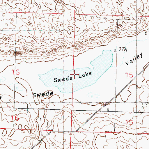 Topographic Map of Swede Lake, NE