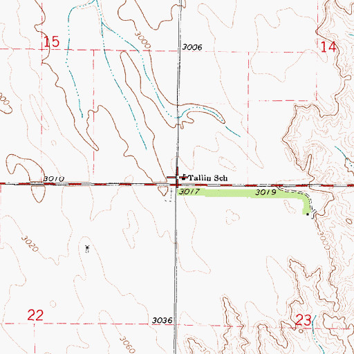 Topographic Map of Tallin School (historical), NE