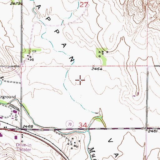 Topographic Map of Tappan Valley, NE