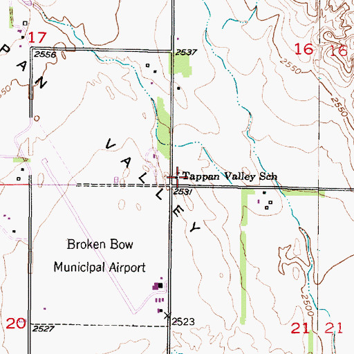 Topographic Map of Tappan Valley School (historical), NE