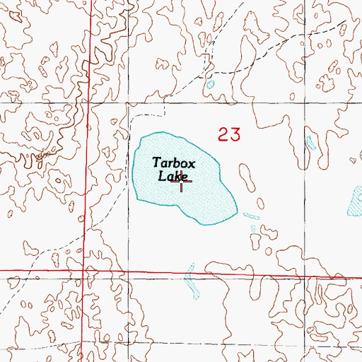 Topographic Map of Tarbox Lake, NE