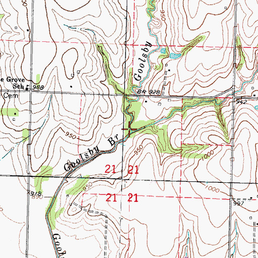 Topographic Map of Temple Creek, NE