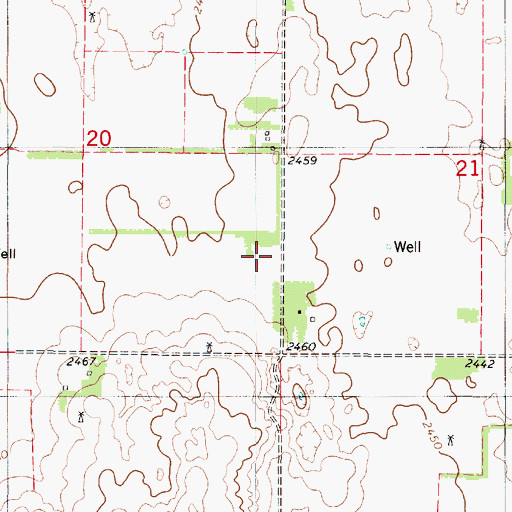 Topographic Map of Thurman Cemetery, NE