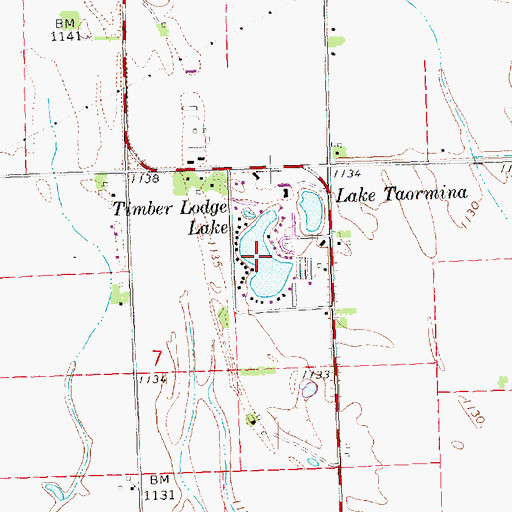 Topographic Map of Timber Lodge Lake, NE