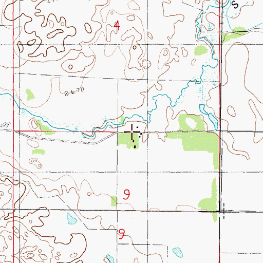 Topographic Map of Tinkham Ranch, NE