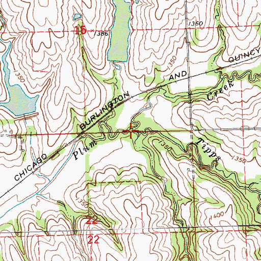 Topographic Map of Tipps Creek, NE
