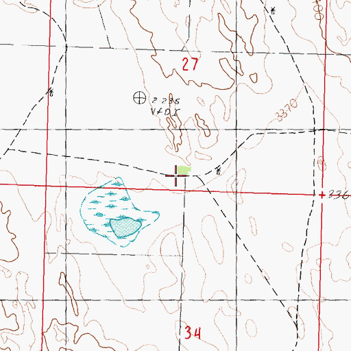 Topographic Map of Trego Ranch, NE