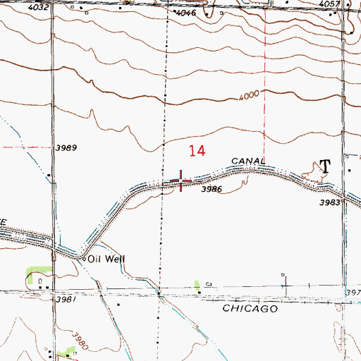 Topographic Map of Tri-State Canal, NE