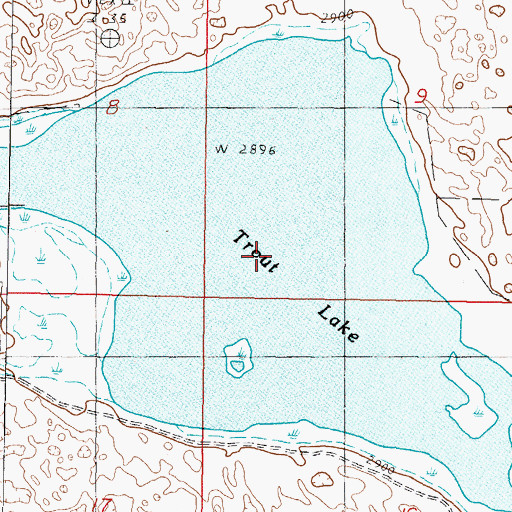 Topographic Map of Trout Lake, NE