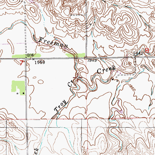 Topographic Map of Troy Creek, NE