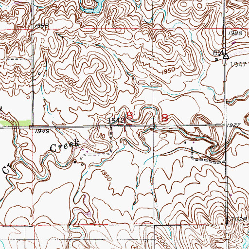 Topographic Map of Troy Valley School, NE