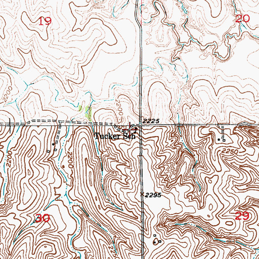 Topographic Map of Tucker School (historical), NE